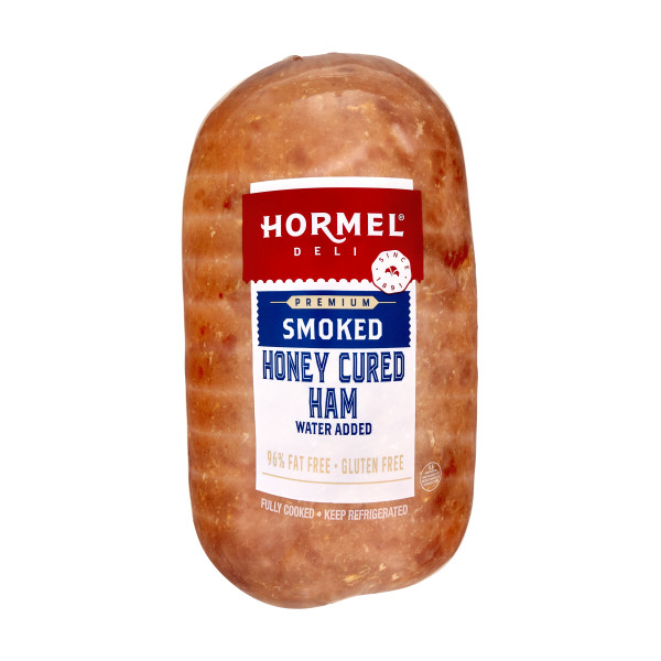 HORMEL(r) Smoked Honey Cured Premium Ham, Water Added, 2 pc . C1CB - Front Center Inner Pack (Hi Res)