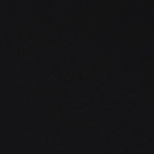 Square plain fabric sample in black.