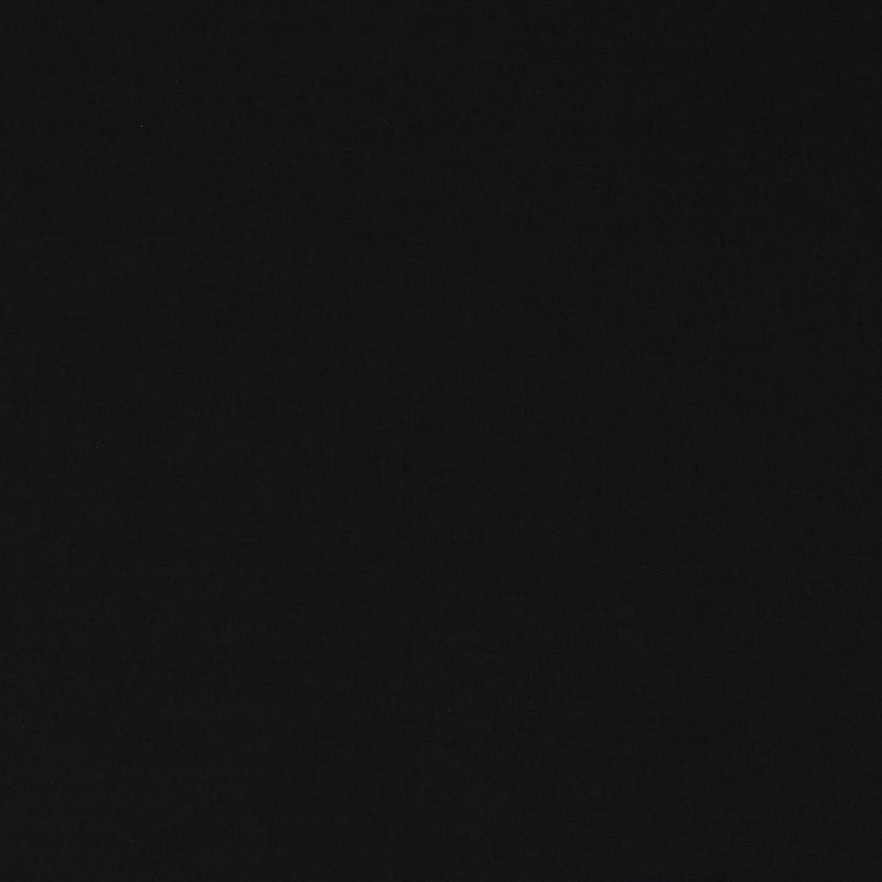 Square plain fabric sample in black.