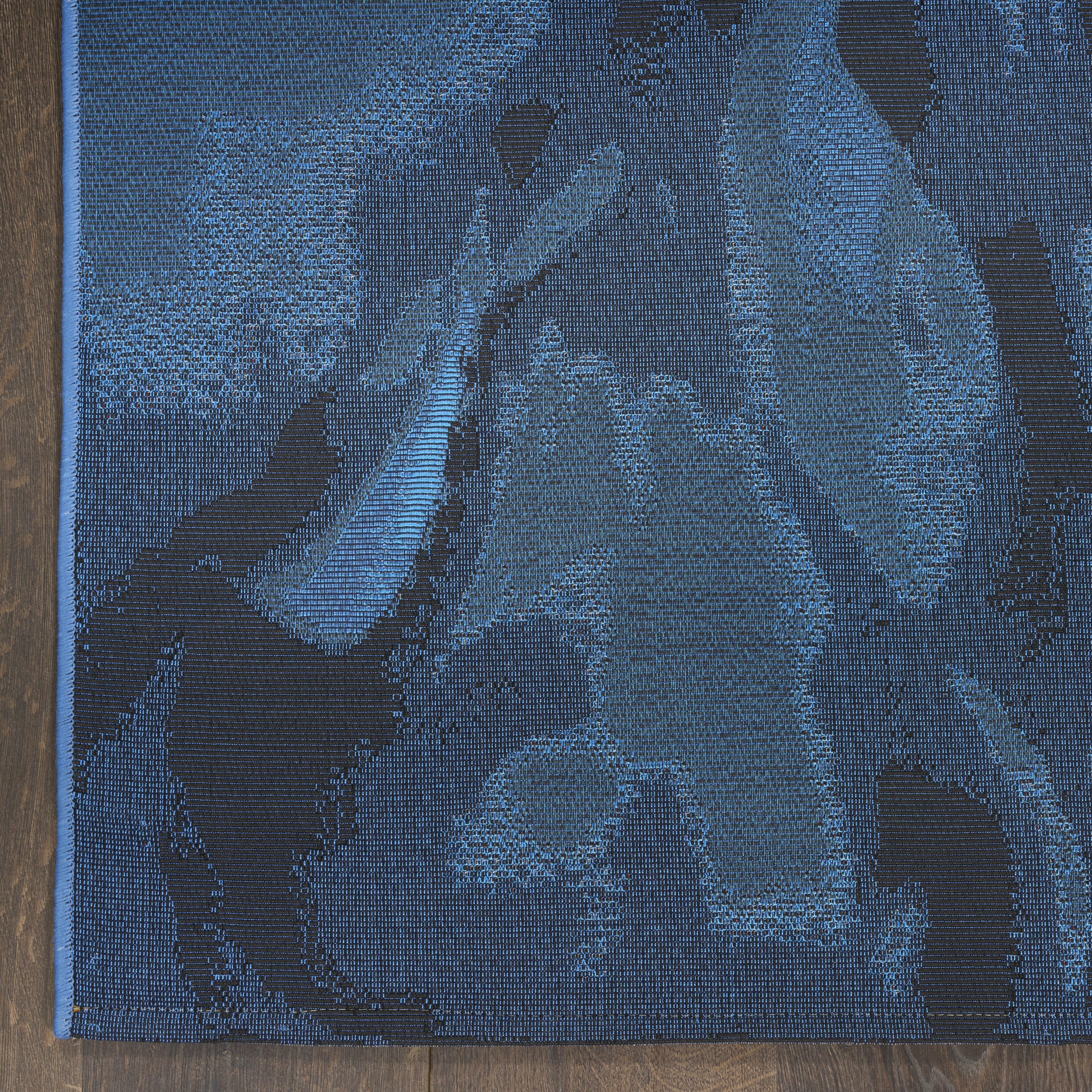 Nourison Color Splash 7'10" x 9'10" Blue Ivory Modern Rug