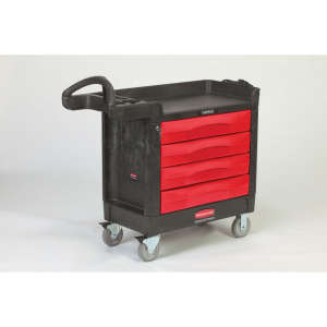 Rubbermaid Commercial, Tool Transport, Utility Cart, Black