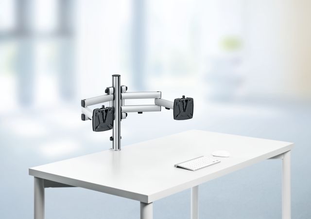 Novus TSS Duo is designed for easy alignment of two monitors for comfortable side-by-side viewing.