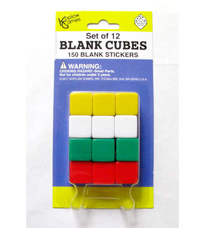 Blank Dice with Stickers