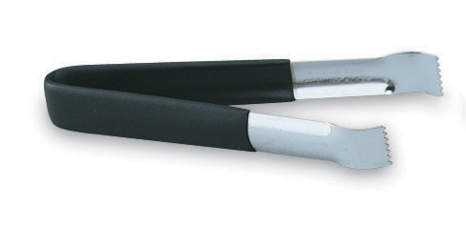 6-inch stainless steel pom tongs with Kool-Touch® handle