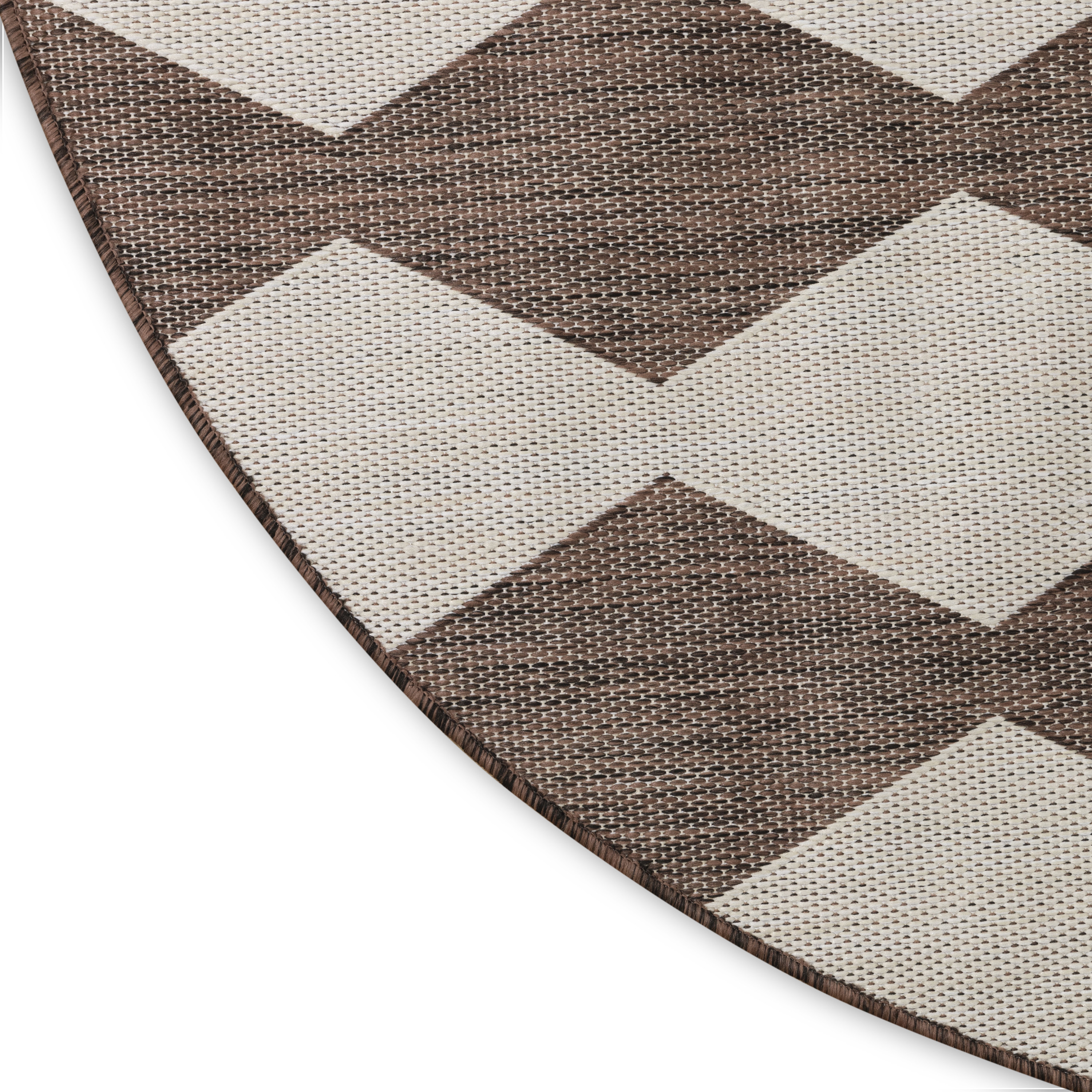 Nourison Positano 6' x Round Natural Modern Rug