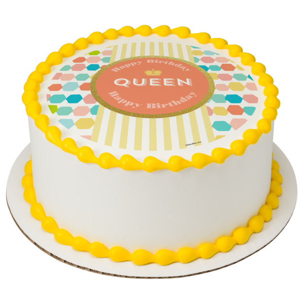 Happy Birthday Queen PhotoCake® Edible Image®