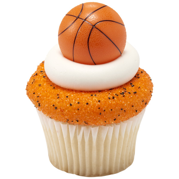 3D Basketball Cupcake Rings