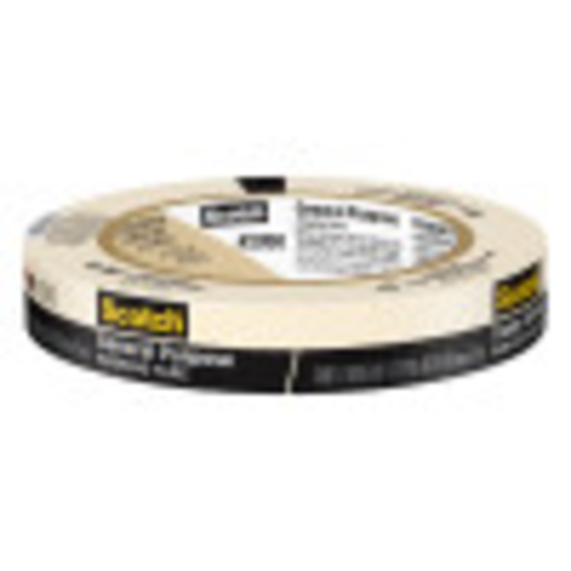 General Purpose Masking Tape, 0.70 in x 60.1 yd (18mm x 55m), 1 Roll