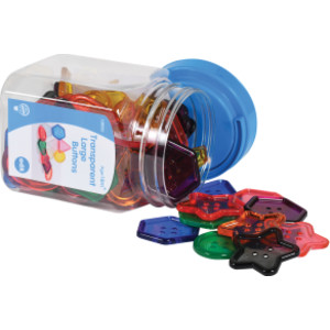 Transparent Large Buttons - Mini Jar - 0.6 Pound