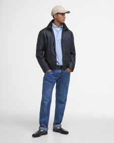 Newbury Waxed Jacket Royal Navy/Heritage Check