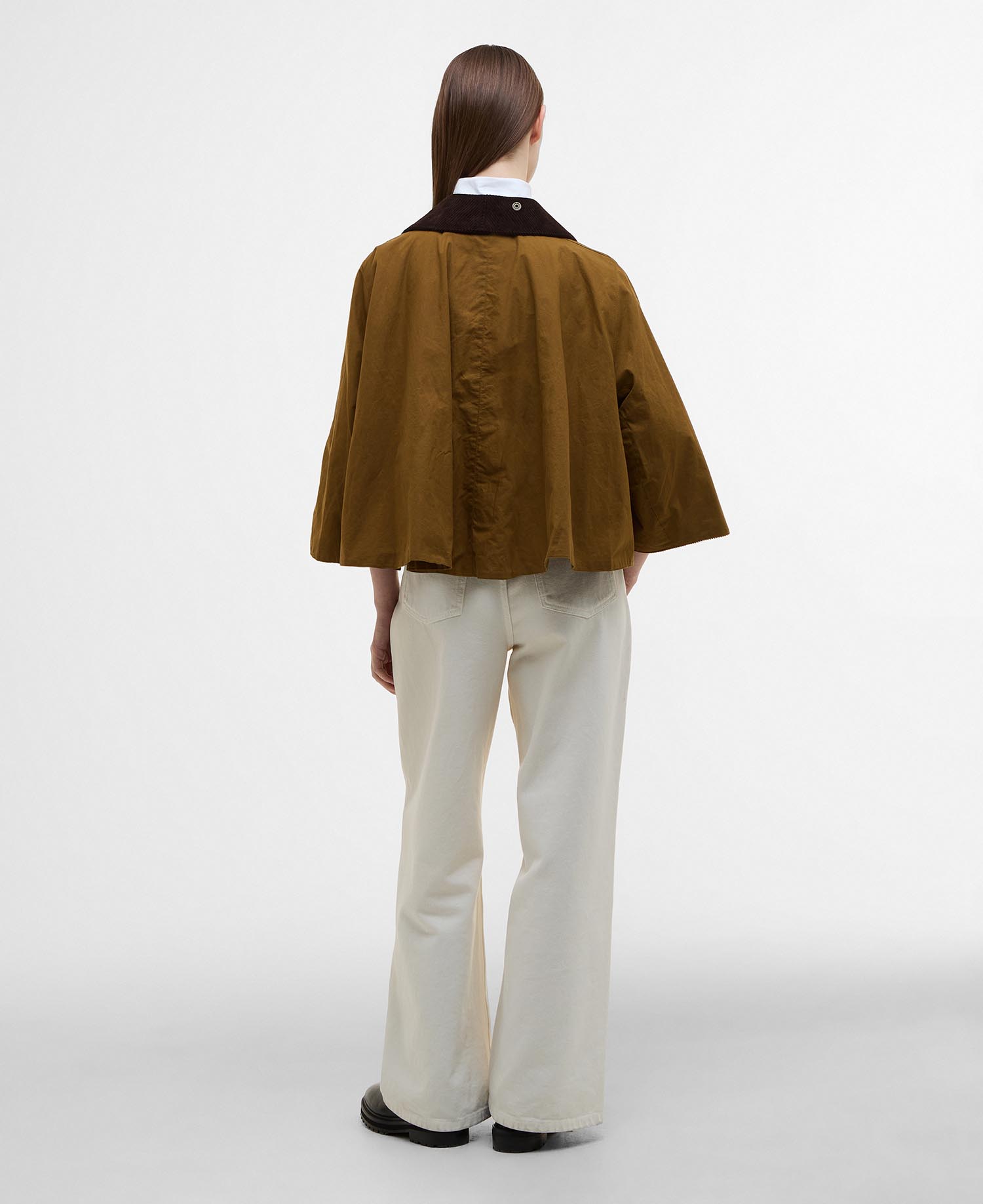 Barbour x ERDEM Reversible Clover Showerproof Trapeze Jacket image number 2