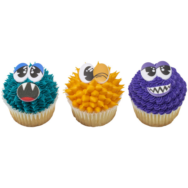 Doodle Eyes Cupcake Rings