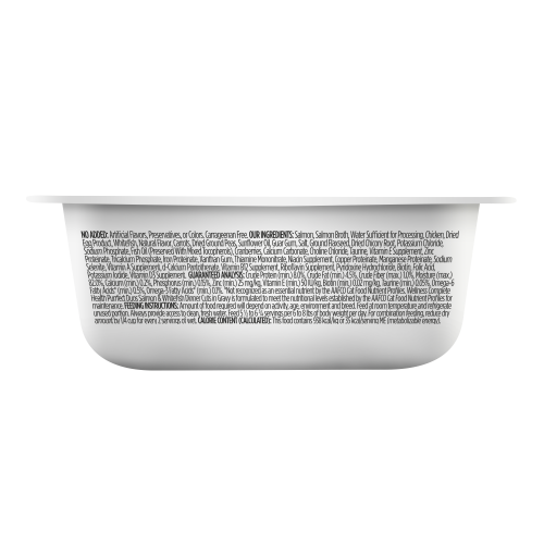 Wellness Complete Health Purrfect Duos Salmon & Whitefish back packaging