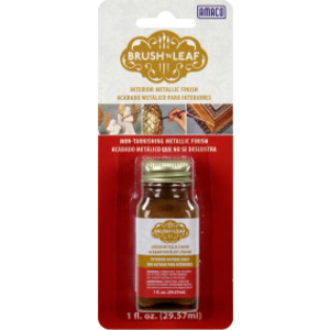 Brush 'N Leaf&reg; Interior Paint, 1 oz, Metallic Antique Gold
