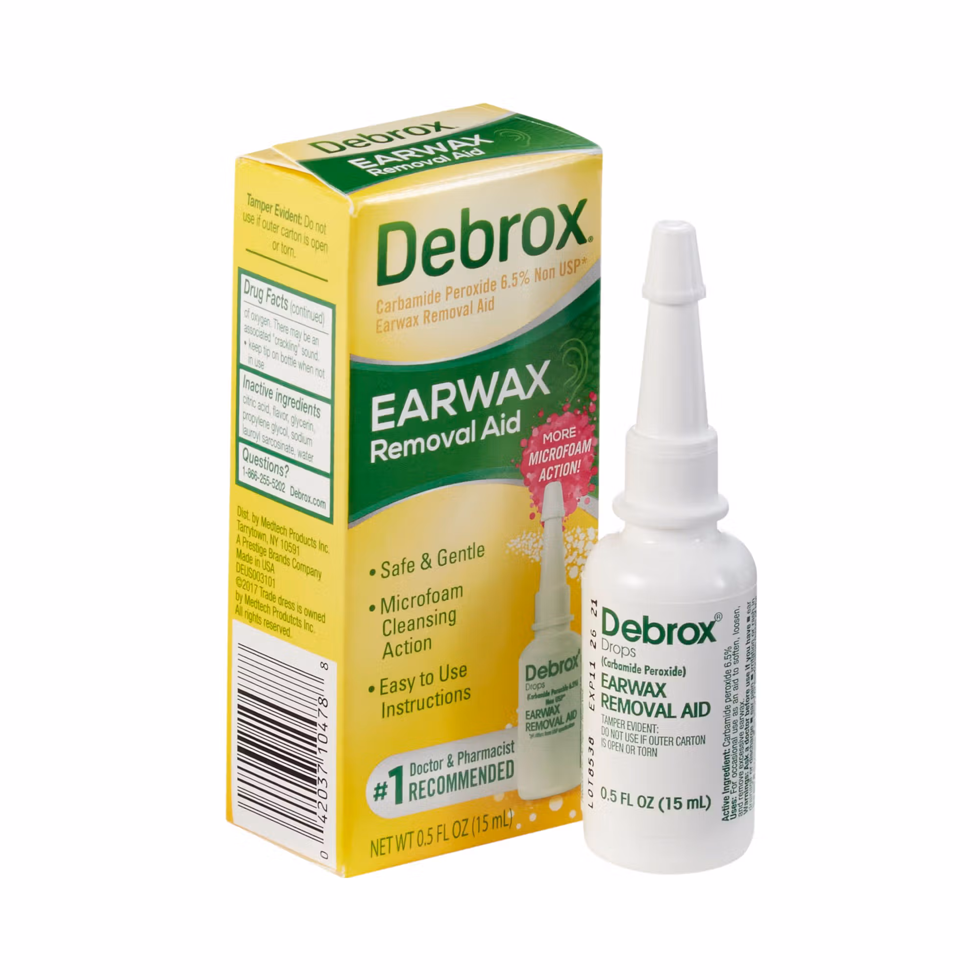 Debrox® Earwax Removal Aid, Half-Ounce Bottle