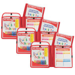 C-Line&reg; Homework Connector Folder, Red, Pack of 3 CLI33004-3