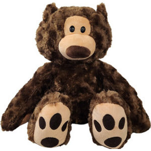 Dark Brown Bear Weighted Plush Animal