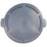Impact, Gator, Round, Plastic, 44 gal, Gray, Receptacle Lid