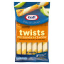 Kraft Twists Mozzarella & Cheddar Cheese Snacks, 12 ct Sticks