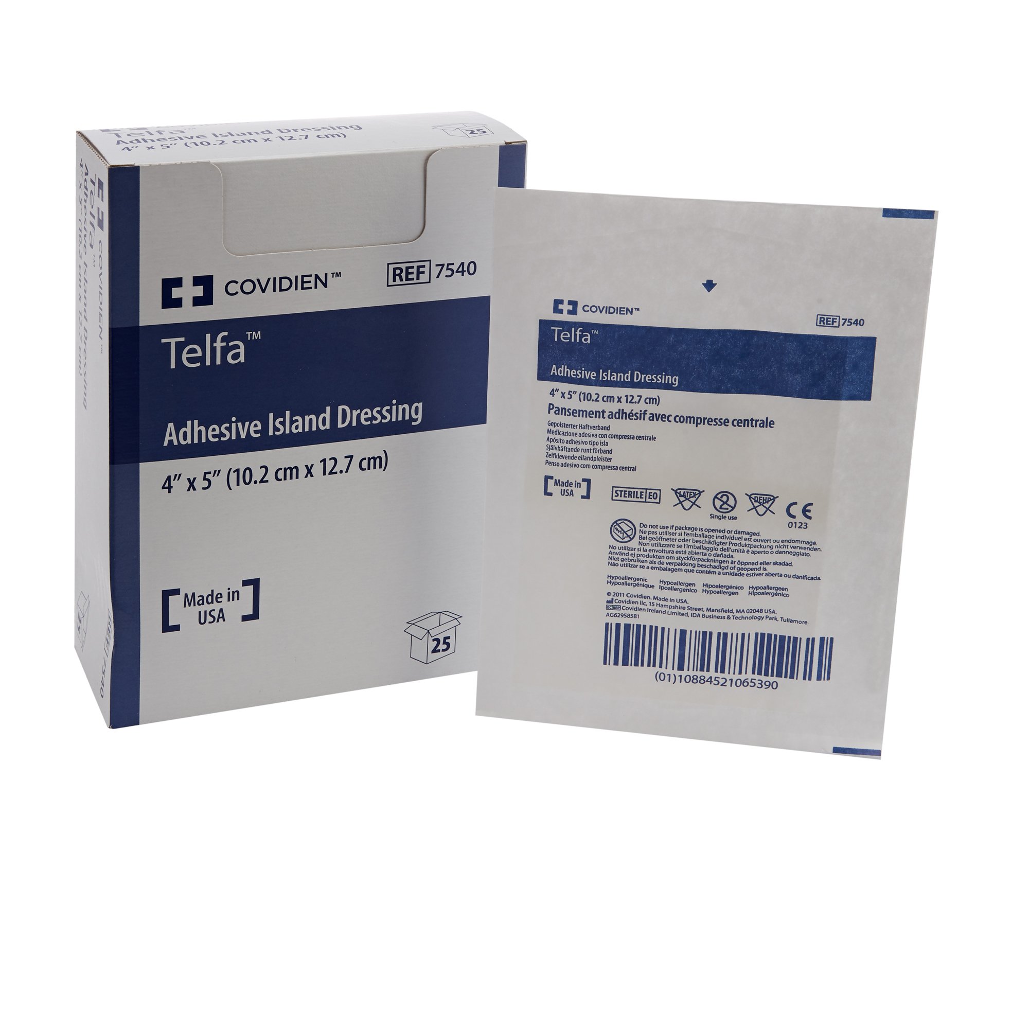 Telfa White Adhesive Dressing, 4 x 5 Inch MK 314019