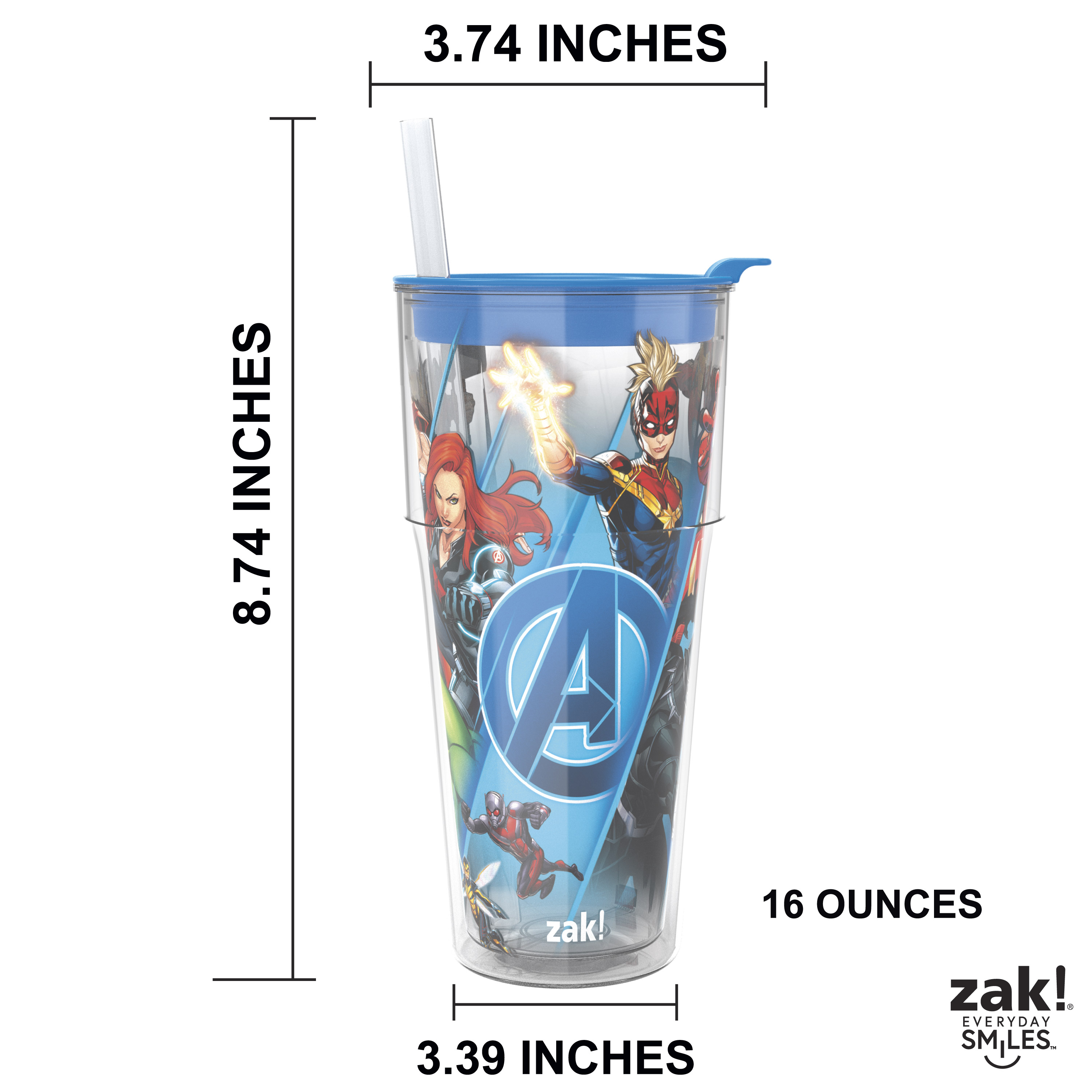 Marvel Comics 16 ounce Insulated Tumbler, The Avengers slideshow image 10