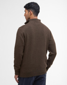 Maglione con mezza zip in lana d'agnello Essential 
