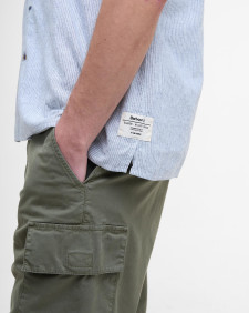Tindale Striped Short-Sleeved Shirt Bleached Blue