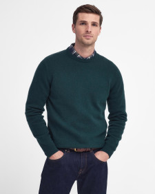Essential Crew-Neck Jumper Evergreen