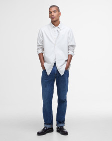 Oxford Tailored Long-Sleeved Shirt Oatmeal