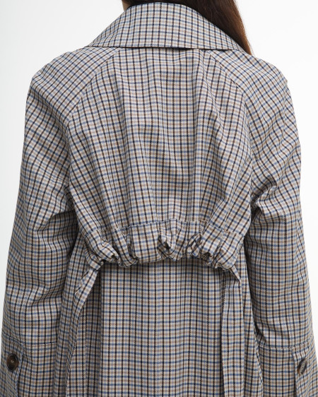 Beatrix Check Showerproof Trench Coat
