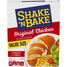 Shake 'N Bake Original Recipe Chicken Seasoned Coating Mix, 4 ct Packets