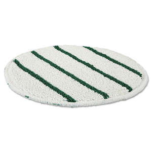 Rubbermaid Commercial, Low Profile, Low Profile Scrub Strip, 19", Green/White, Carpet Bonnet