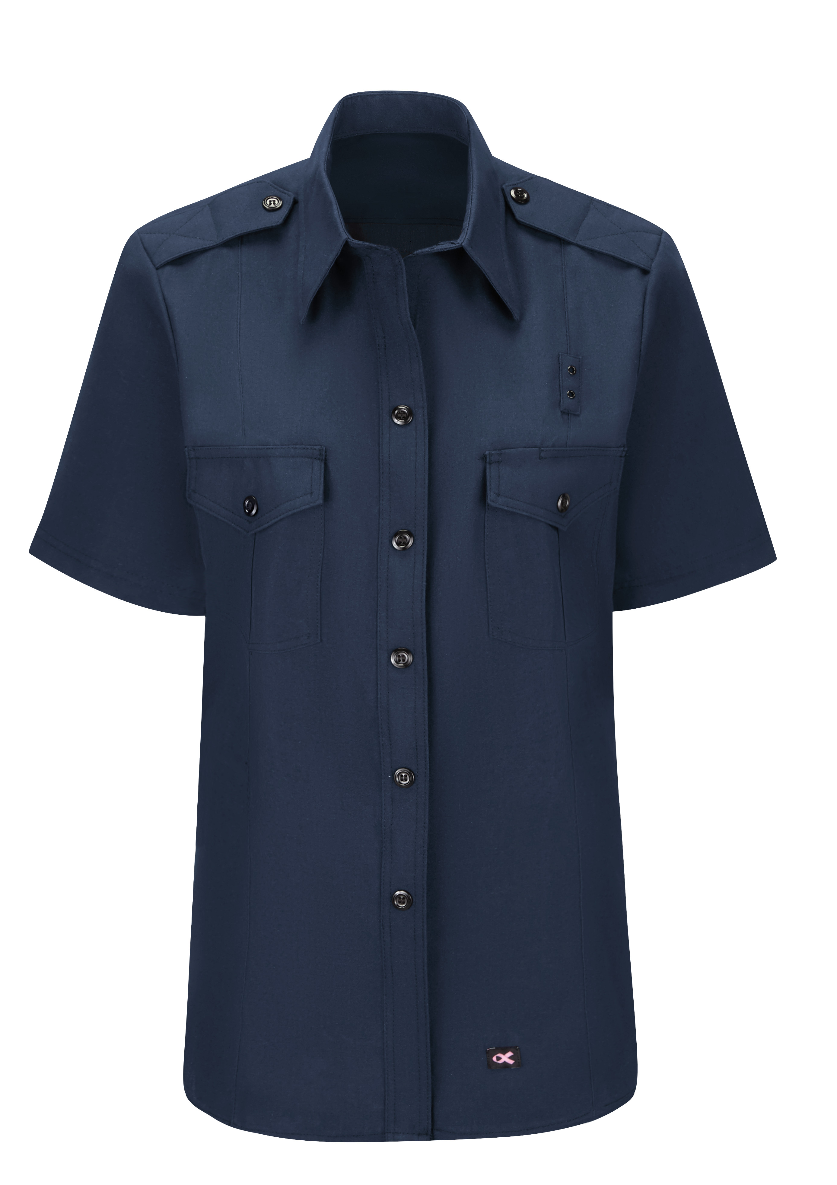 Women‘s Non-FR 100% Cotton Classic Short Sleeve Fire Chief Shirt-Workrite Fire Service