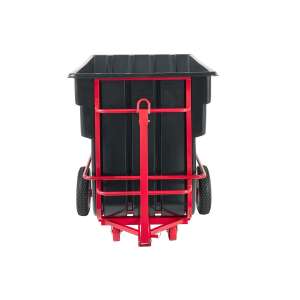 Rubbermaid Commercial, BRUTE, Rotomolded Towable Tilt Truck, Heavy Duty, 1 1/2 Cubic Yard, Black