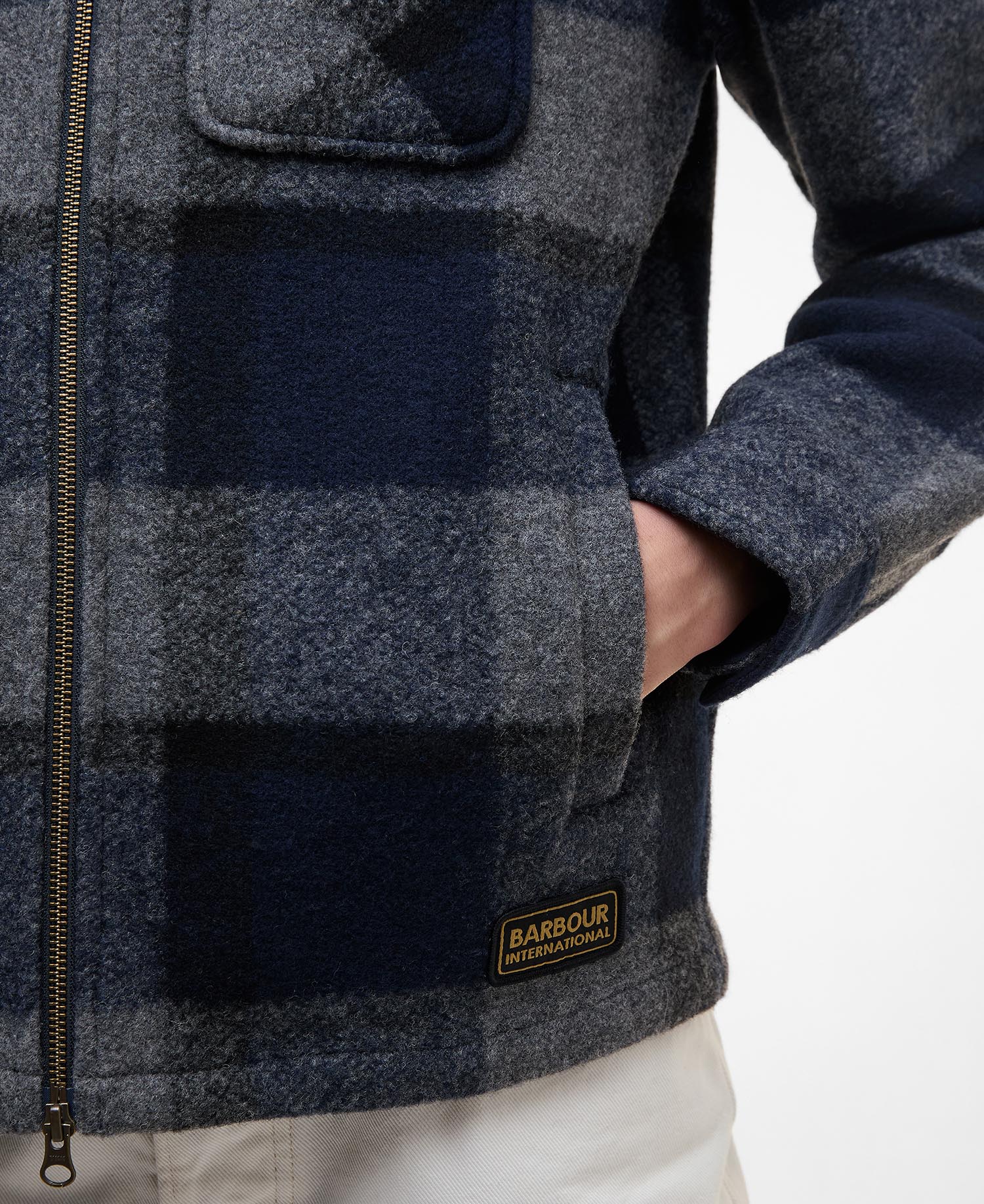 Overshirt in pile e tartan Hailwood image number 5