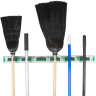 Unger, Hang Up Cleaning Tool Holder, 28w x 3.15d x 2.17h, Silver/Green
