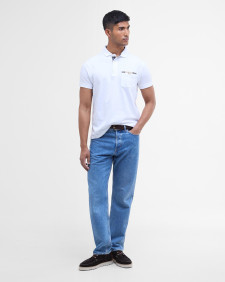 Corpatch Short-Sleeved Polo Shirt Classic White