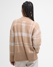 Harriet Tartan High-Neck Jumper 