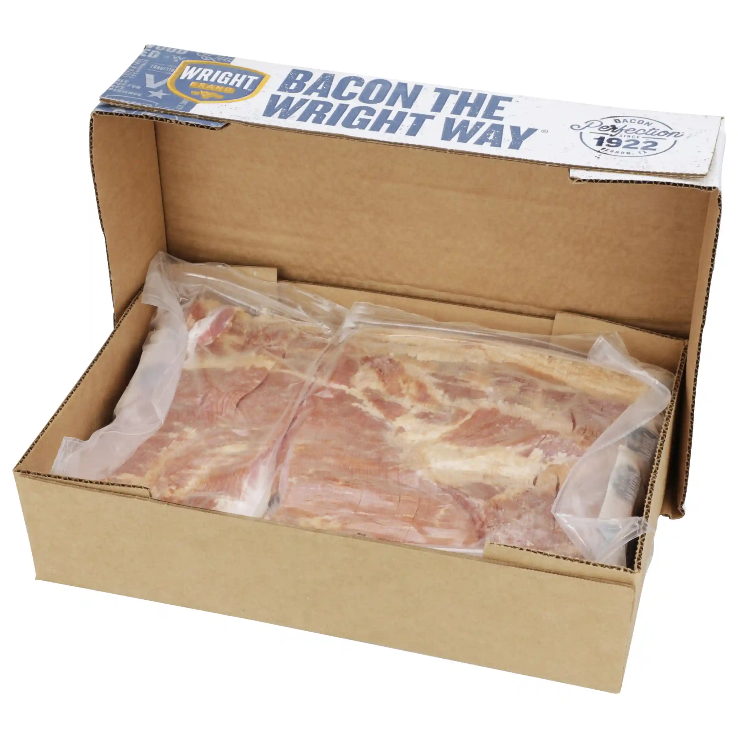 Wright® Brand Natural Hickory Smoked Regular Sliced Bulk Bacon 14/18_image_4