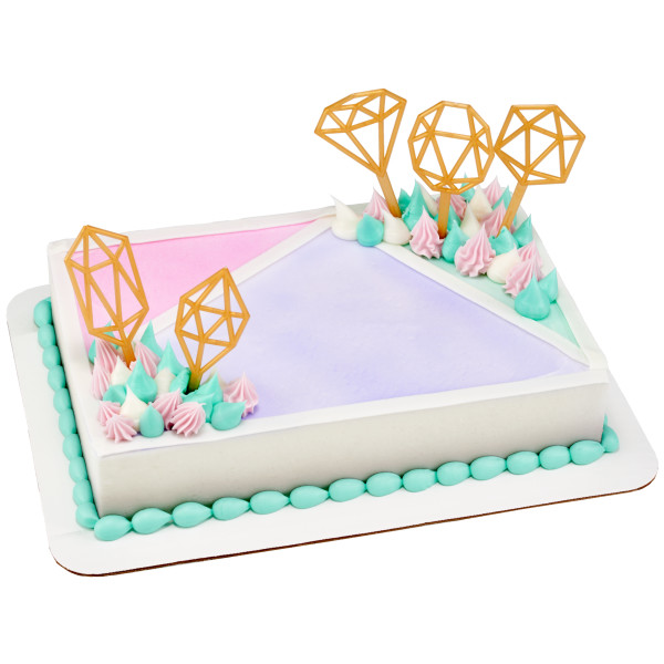Gold Geometric Cake Kit