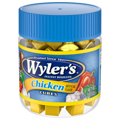 Wyler's Instant Bouillon Chicken Cubes, 3.25 oz Jar