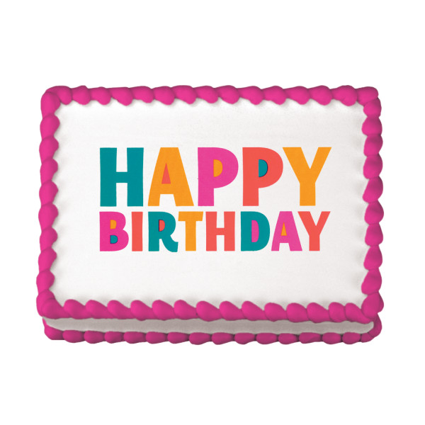 Birthday Fiesta Edible Image Decoration | DecoPac