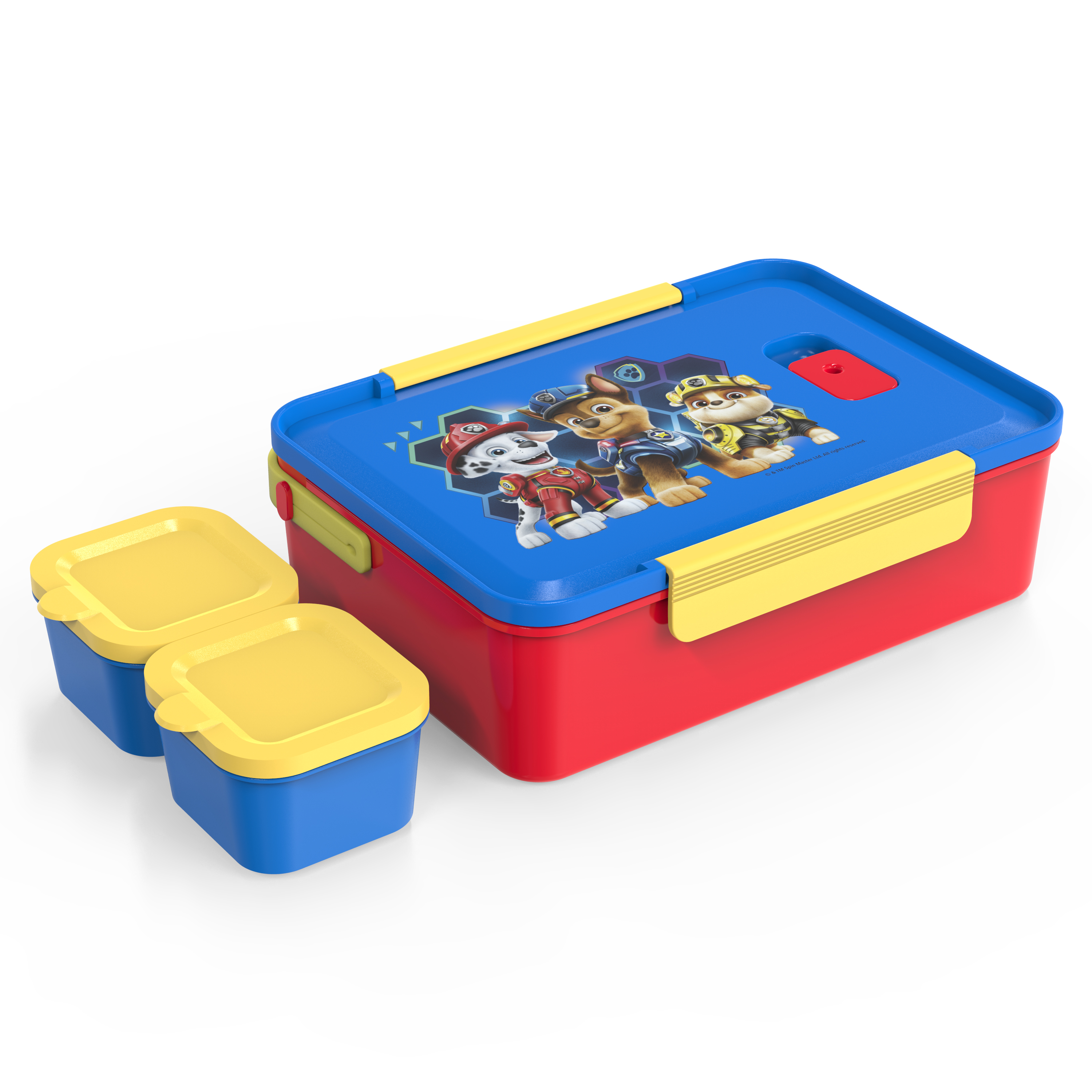 Paw Patrol Movie Reusable Divided Bento Box, Rubble, Marshall and Chase, 3-piece set slideshow image 2
