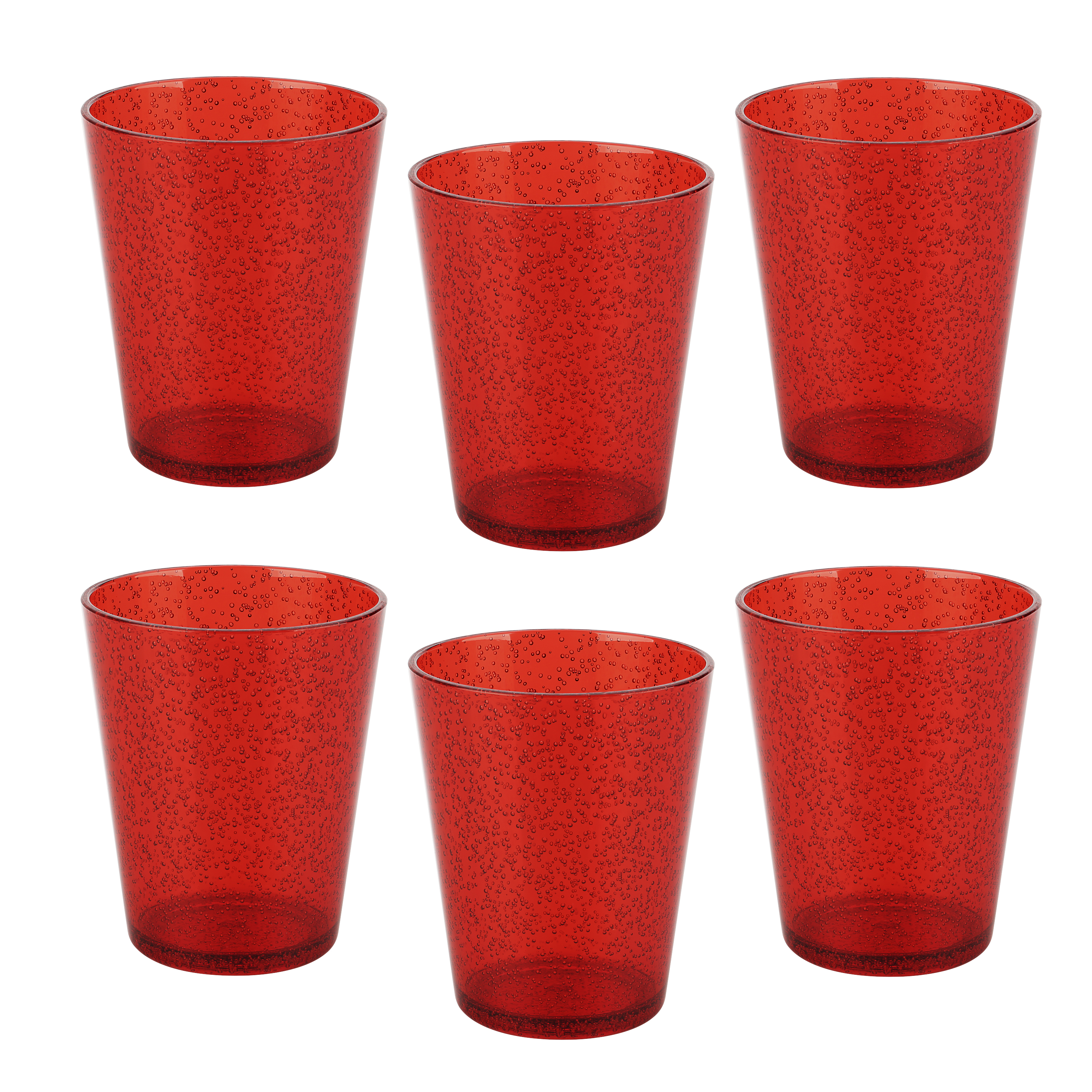 Spritz 16 ounce Old-Fashion Glass, Red slideshow image 2 Spritz 16 ounce Old-Fashion Glass, Red slideshow image 2