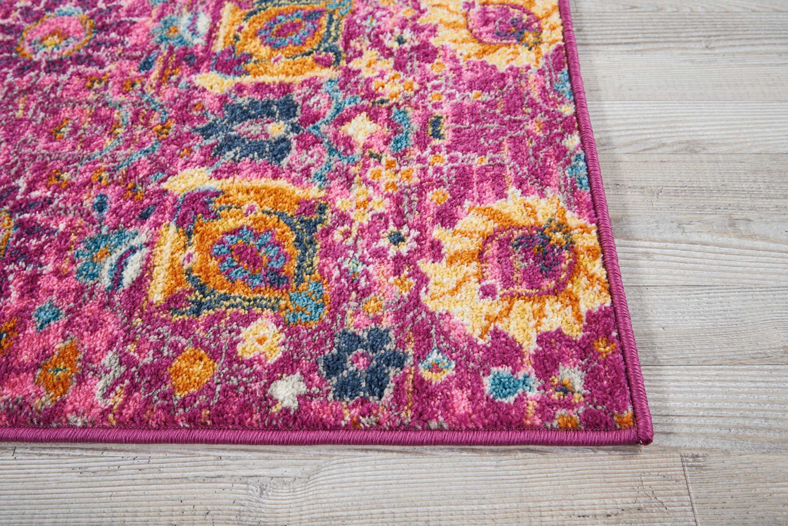 Nourison Passion 1'10" x 2'10" Fuchsia Bohemian Indoor Rug