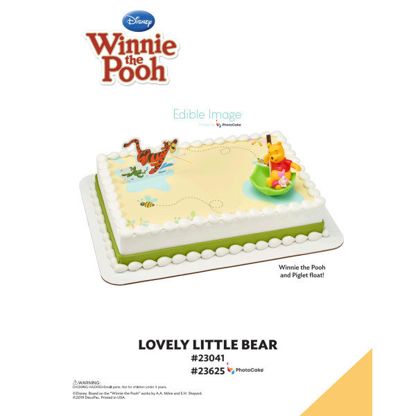 Winnie the Pooh Lovely Little Bear The Magic of Cakes® PhotoCake® Enhanced Background Page