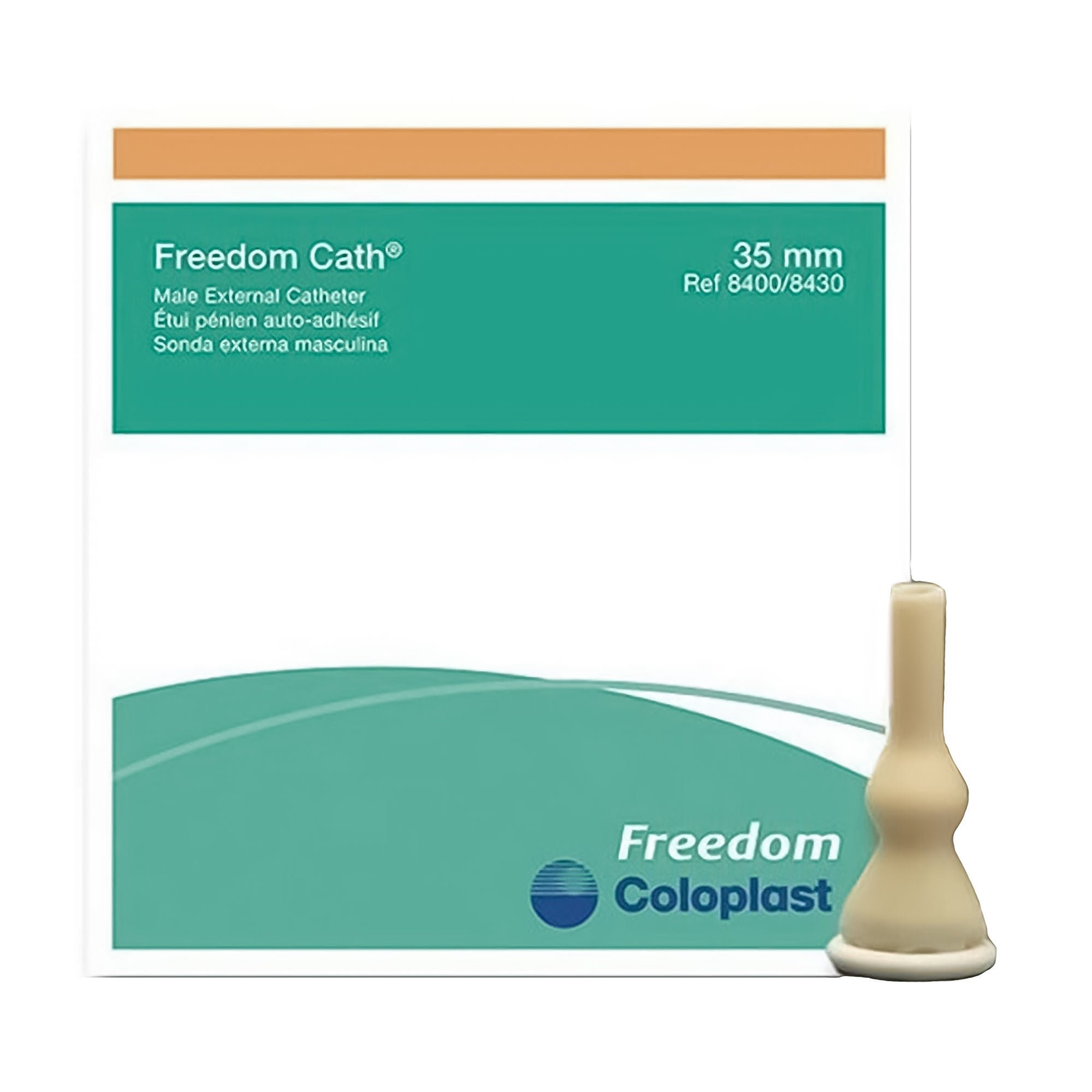 Freedom Cath® Clear Male External Catheter, 35 mm, Large Size