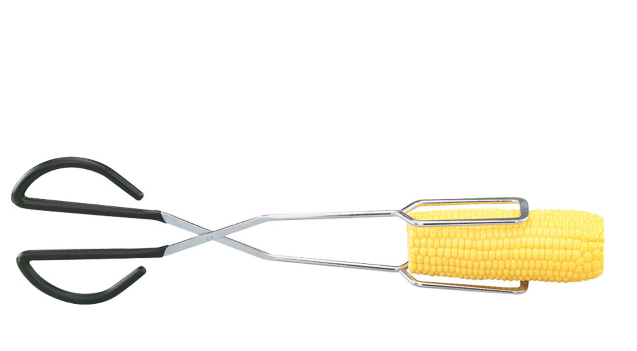 Heavy-duty scissor tongs with Kool-Touch® handle