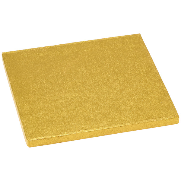 8" Square Gold Foil Cake Board