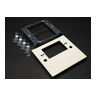 Snap-On One Gang Device Plate; 4000 Series, Ivory